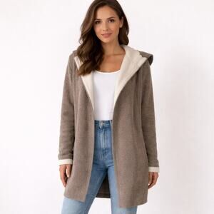 Jo & Me wool cashmere blend long cardigan sweater Large soft business casual